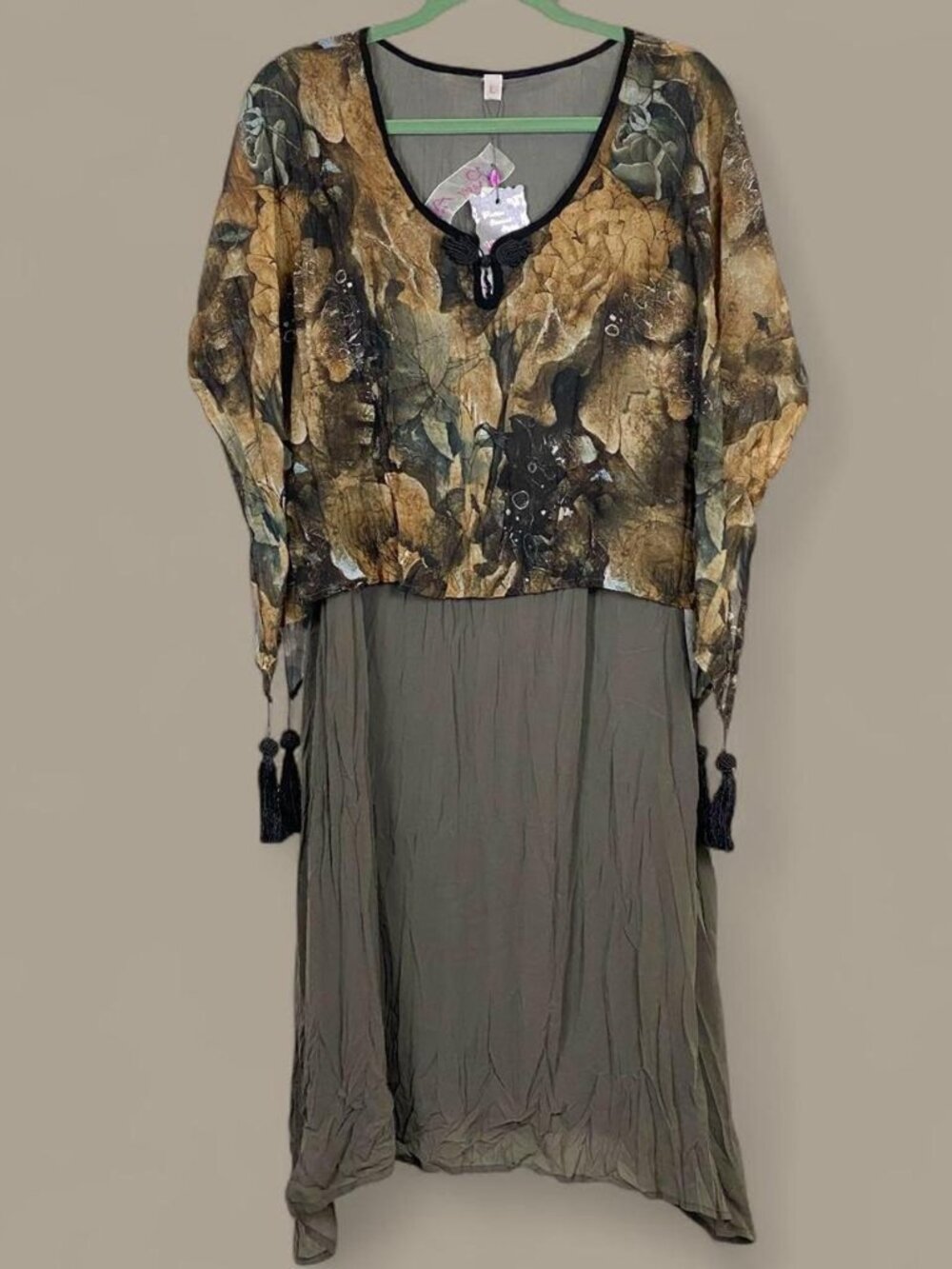 NWT Pretty Angel Silk Blend Fairy Dress with Tassels